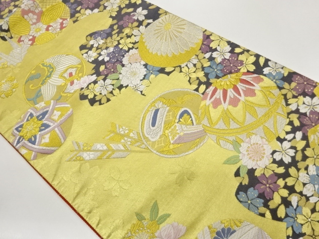 JAPANESE FUKURO OBI / WOVEN SAKURA